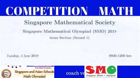 singapore mathematics olympiad